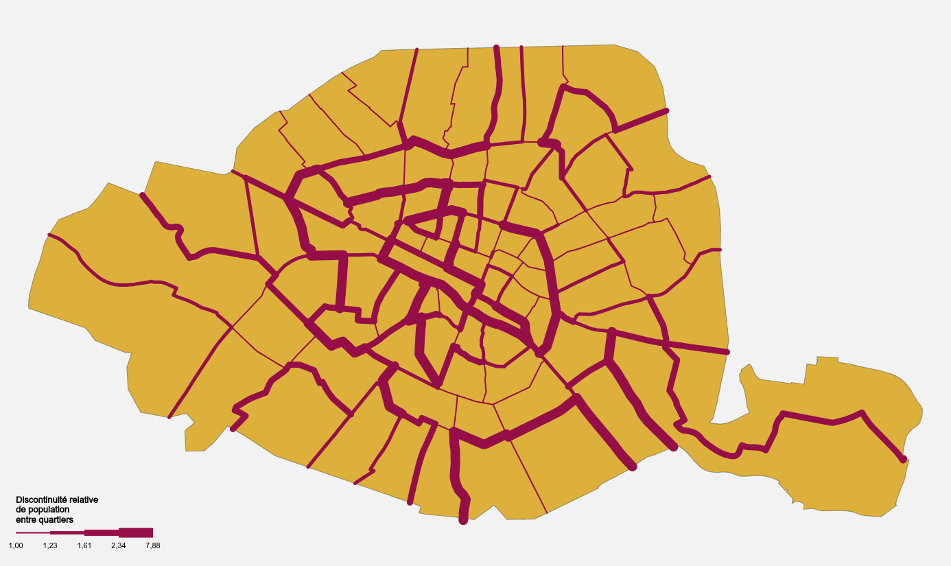 Example of discontinuity map