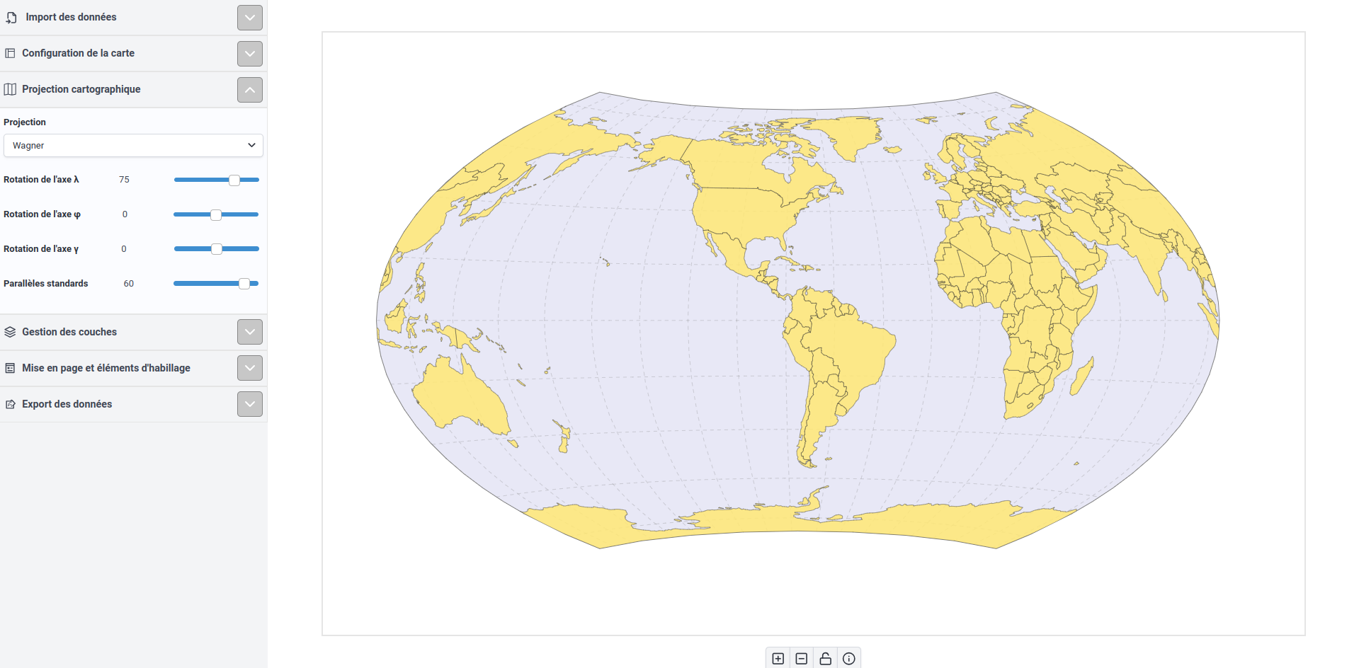 Customizing the projection