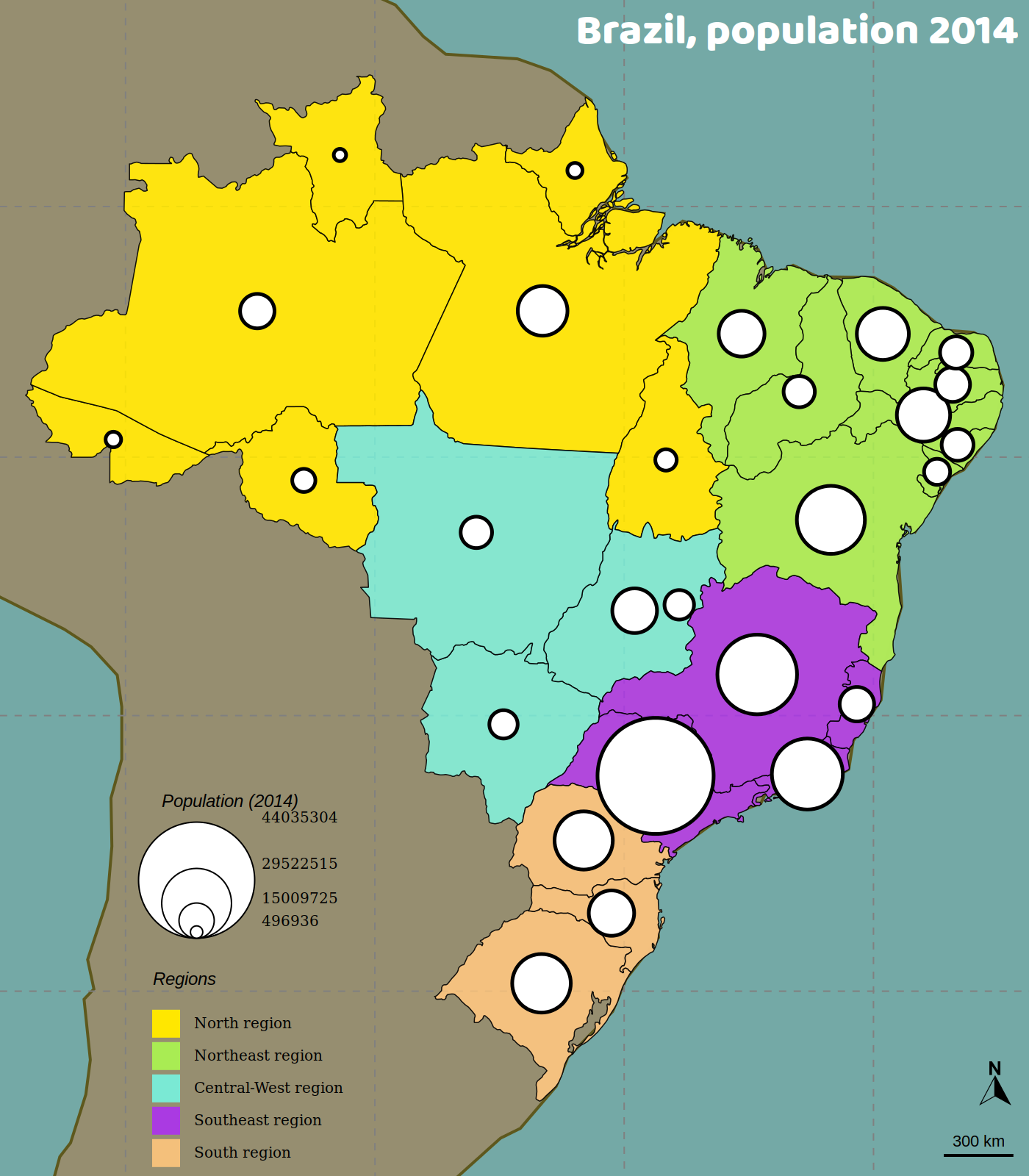 Proportional symbols and categorical map