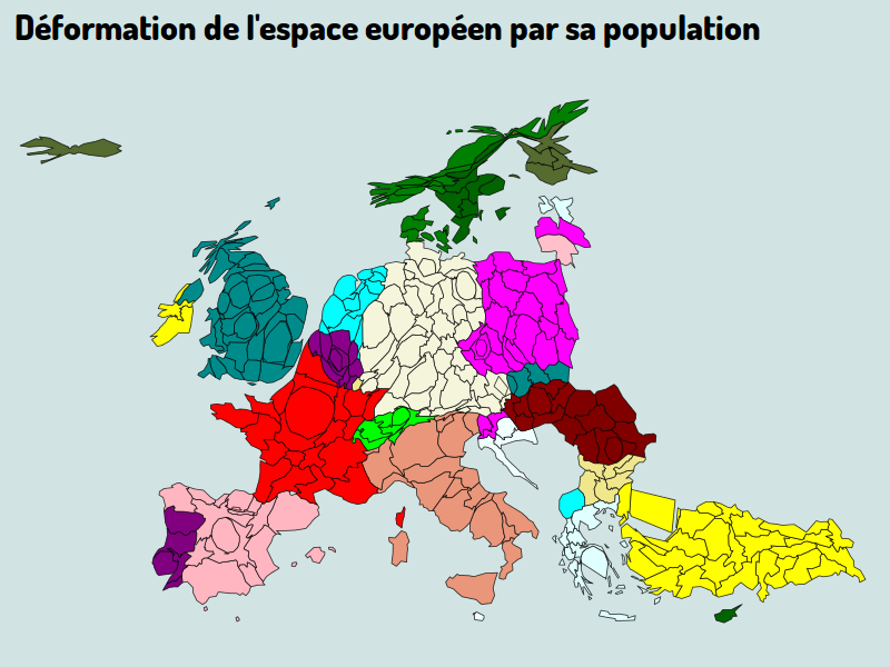 Dougenik cartogram