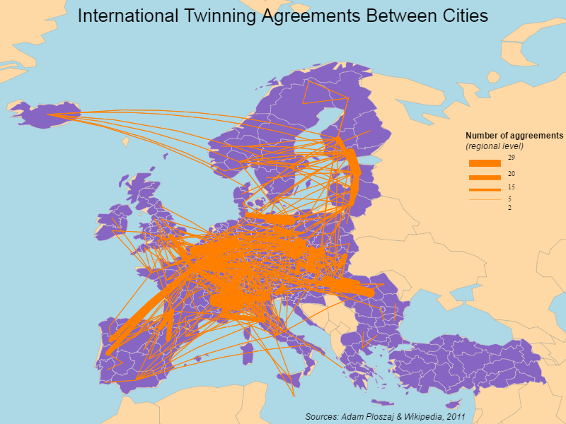 Flows/links map